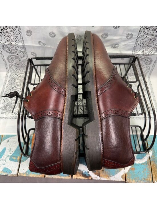 H.S. Trask Oxfords Men\'s Dress Shoes 1035 Red Brown Leather Saddle Size 10.5M main image 6